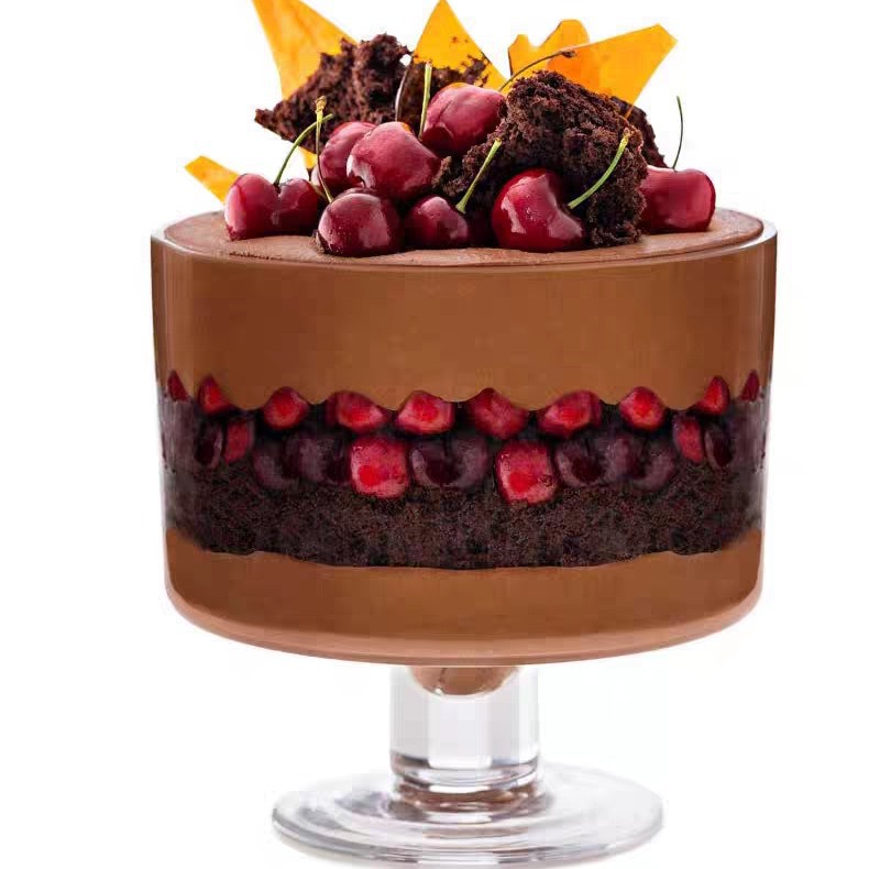 BBGLASS保北玻璃 创意玻璃烛台 现代简约蛋糕冰激凌碗 水果盘 人工吹制玻璃花瓶 宴会婚庆家居装饰摆件 详情3