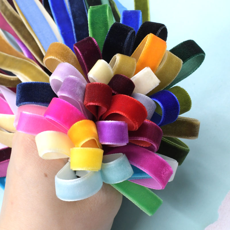 圣诞织带 丝绒带 织带辅料彩带丝带外贸 装饰材料织带辅料辅料布织带彩带丝带段面圆点织带子母带滚边条详情1