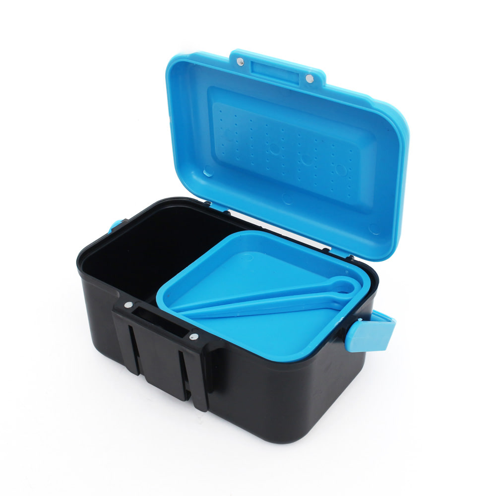 SAPA 活饵盒 蓝色款 蚯蚓盒 打窝料盒 钓鱼专用