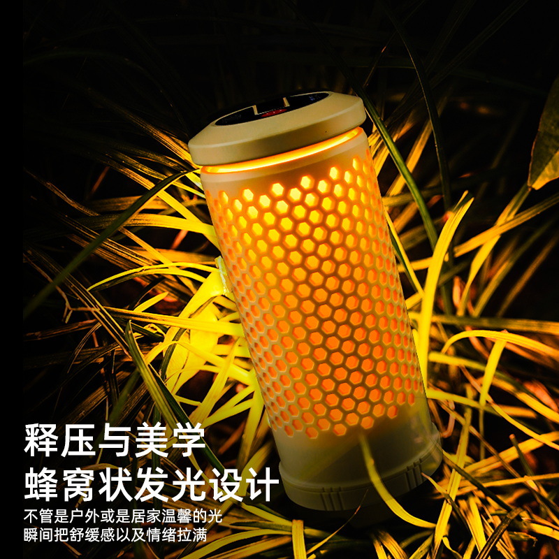 Portable camping outdoor retractable lamp, camping tent, multi-functional lighting lamp, night light, charging, ultra-long battery life, super bright pic 2