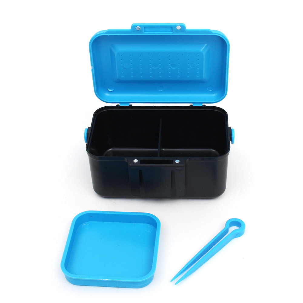 SAPA blue live bait box, earthworm box, nesting material box, specially designed for fishing Item Picture