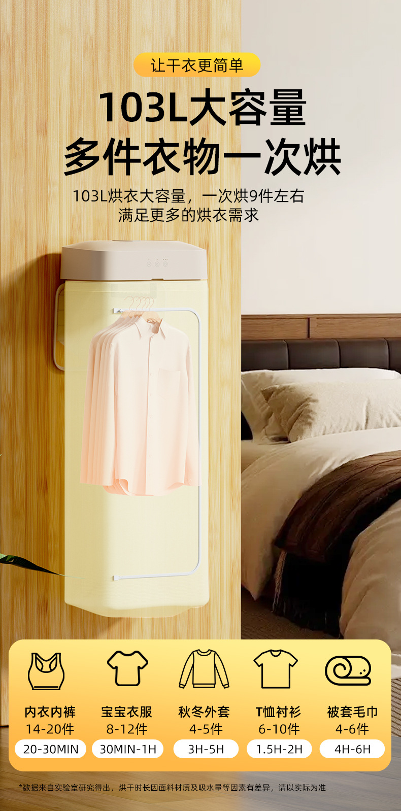 衣服烘干机，家用烘衣机，免打孔壁挂干衣机，可折叠风干机（176详情11