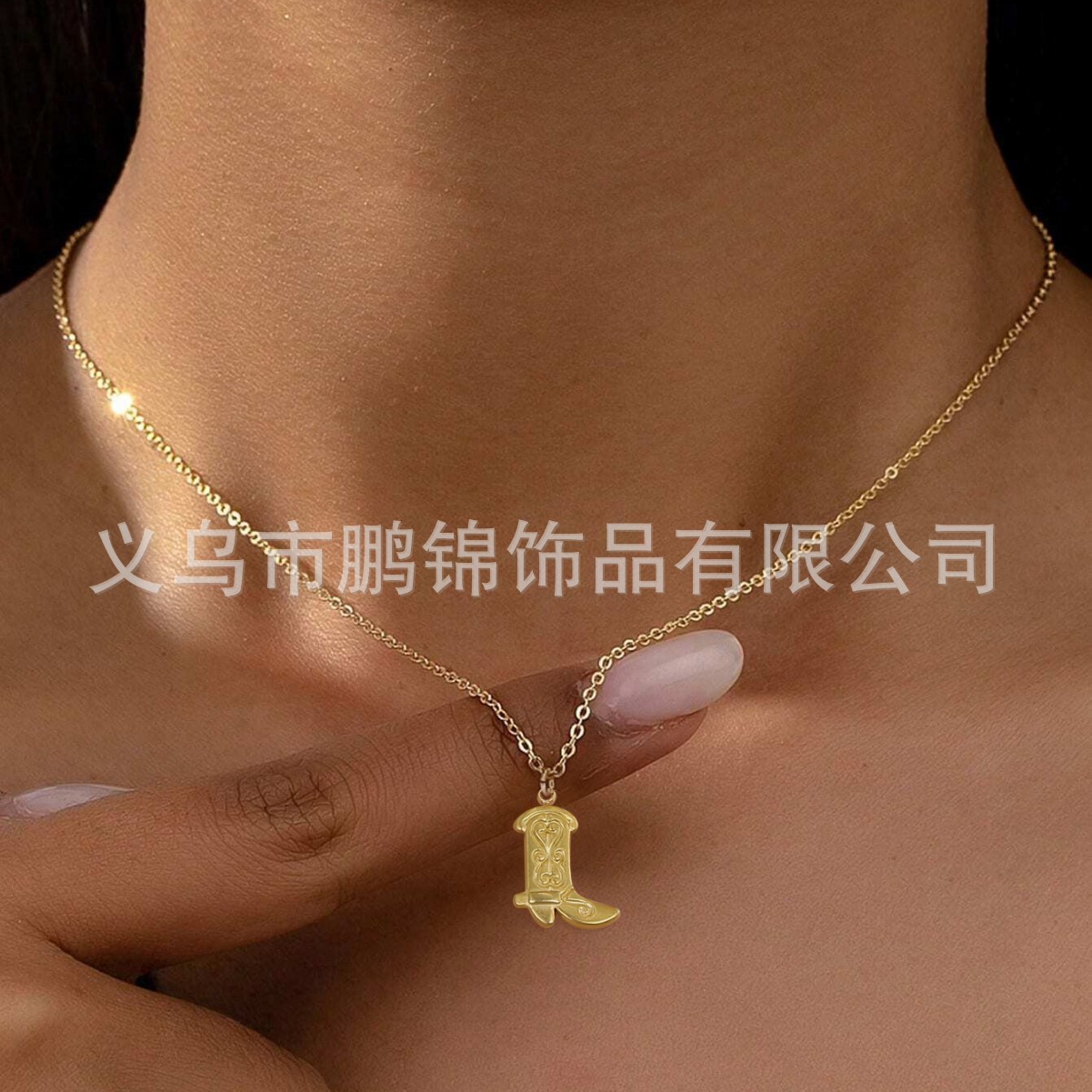 欧美跨境饰品 海洋风海星贝壳吊坠项链女锁骨链首饰轻奢配饰项饰细节图