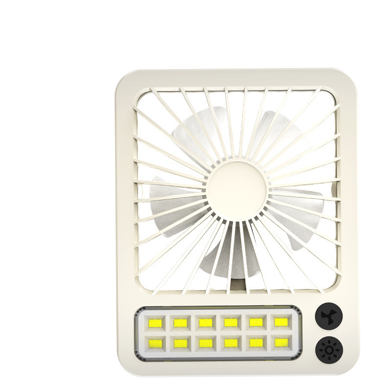 Desktop usb charging small fan, ultra-quiet mini portable foldable office desk dormitory fan light pic 5