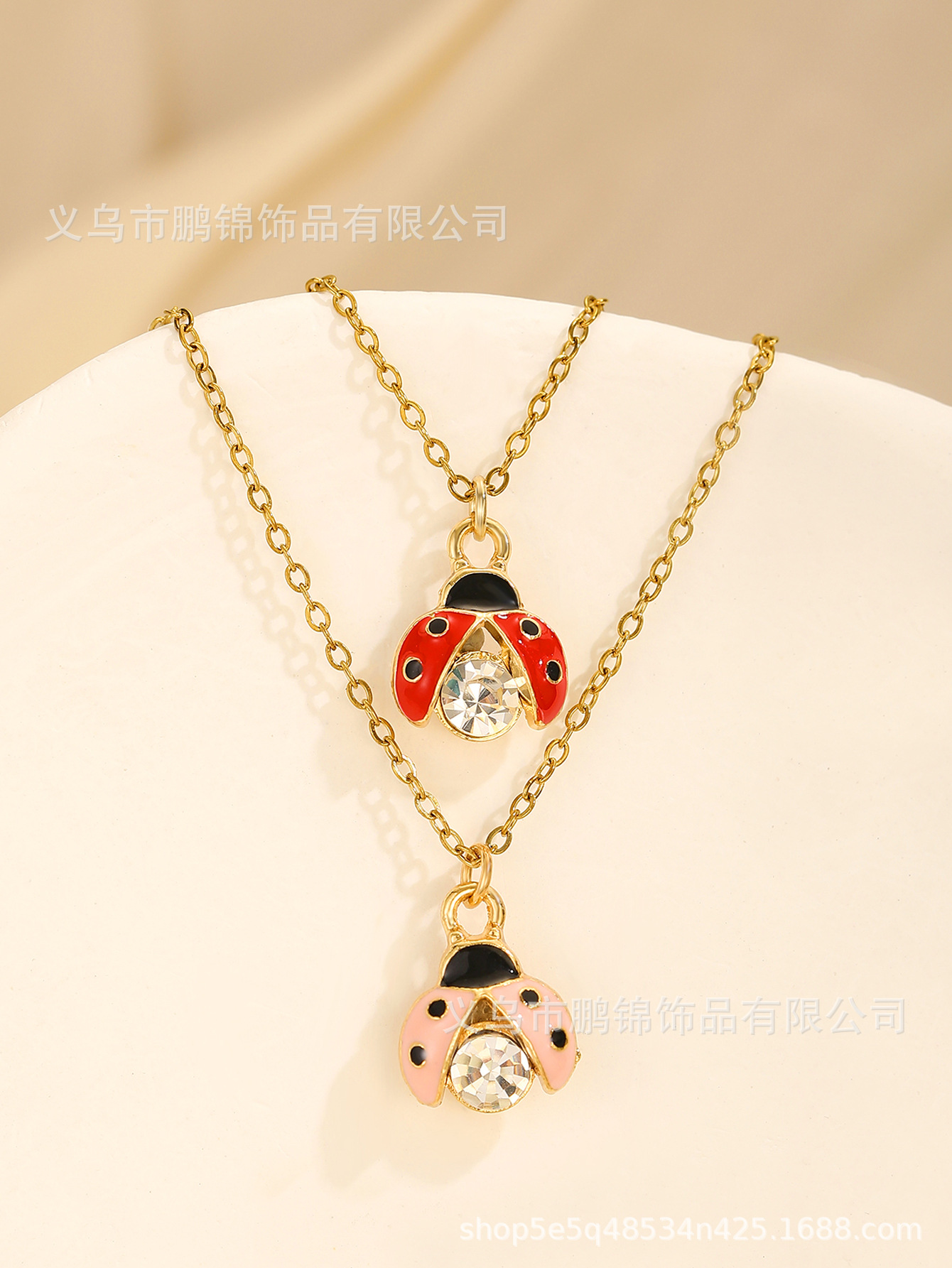 欧美跨境饰品 甲虫吊坠项链女isn轻奢高级感小众首饰配饰锁骨链女详情7
