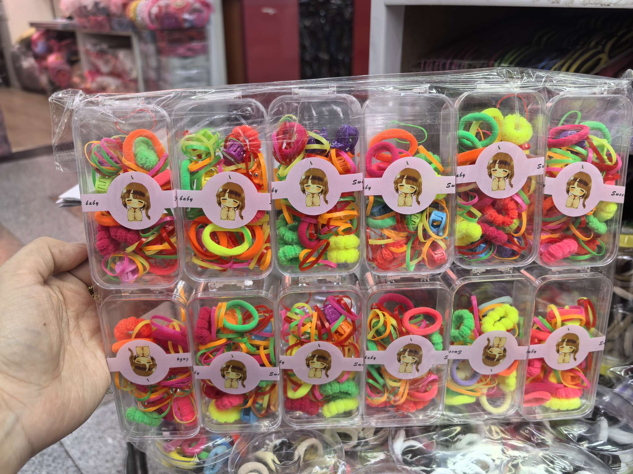 菲来雅女士拼接发绳韩版头绳头饰发圈多色发饰发饰品时尚百搭