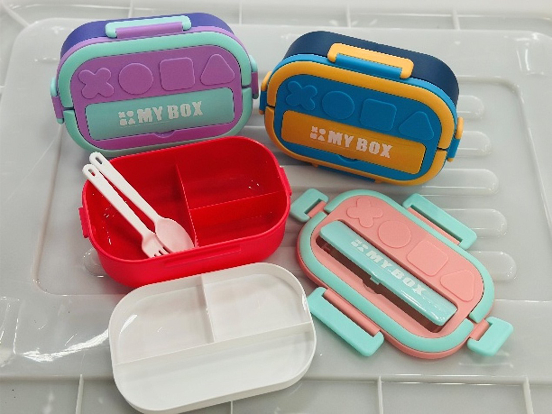 MY BOX三格分隔折叠饭盒 带餐具便携保鲜盒 学生上班族可48详情2