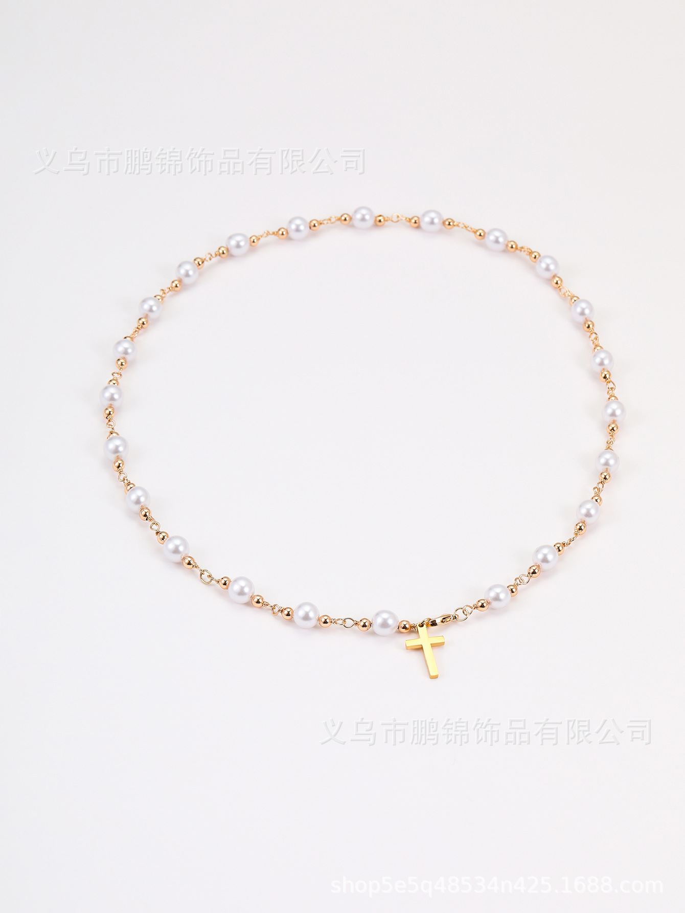 欧美跨境饰品 十字架吊坠项链女时尚小众轻奢高级感首饰配饰项饰详情15