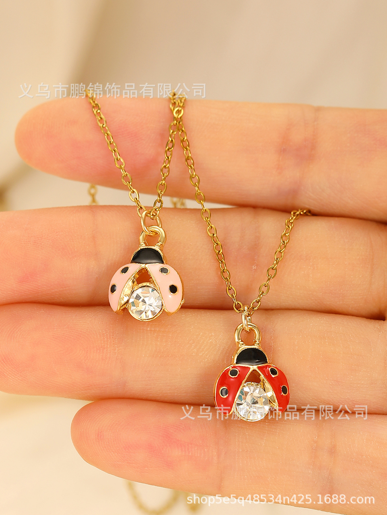 欧美跨境饰品 甲虫吊坠项链女isn轻奢高级感小众首饰配饰锁骨链女详情6