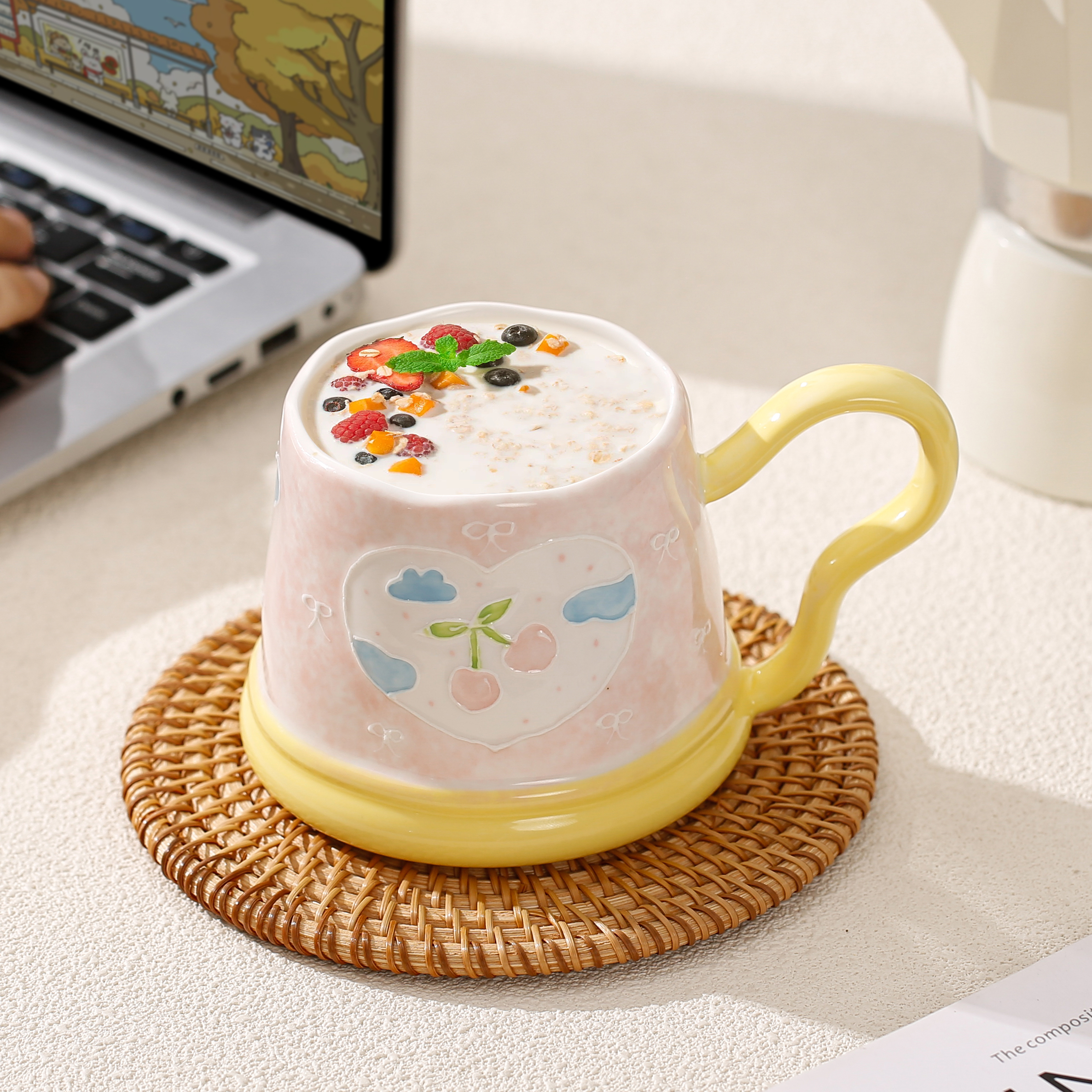 陶瓷摆件/陶瓷/大号陶瓷花盆/陶瓷花/瓷花工艺品产品图