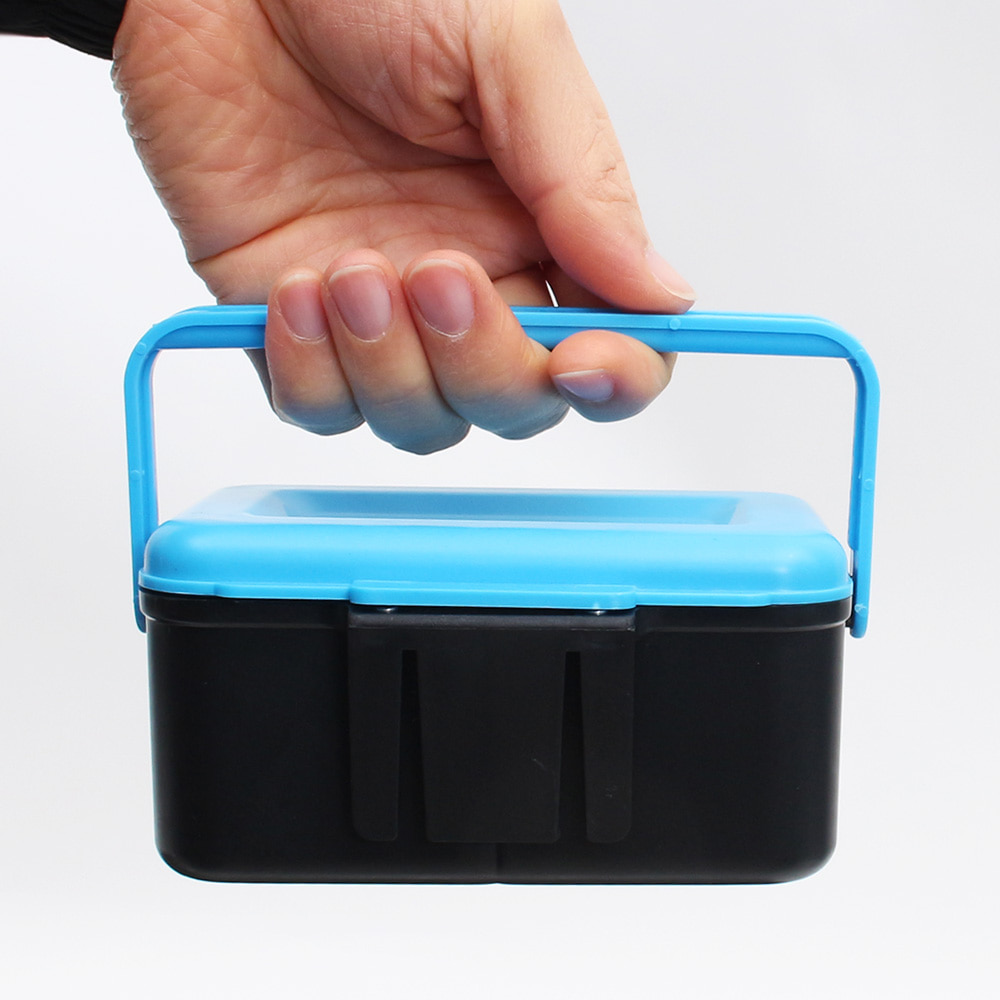 SAPA blue live bait box, earthworm box, nesting material box, specially designed for fishing Specification image