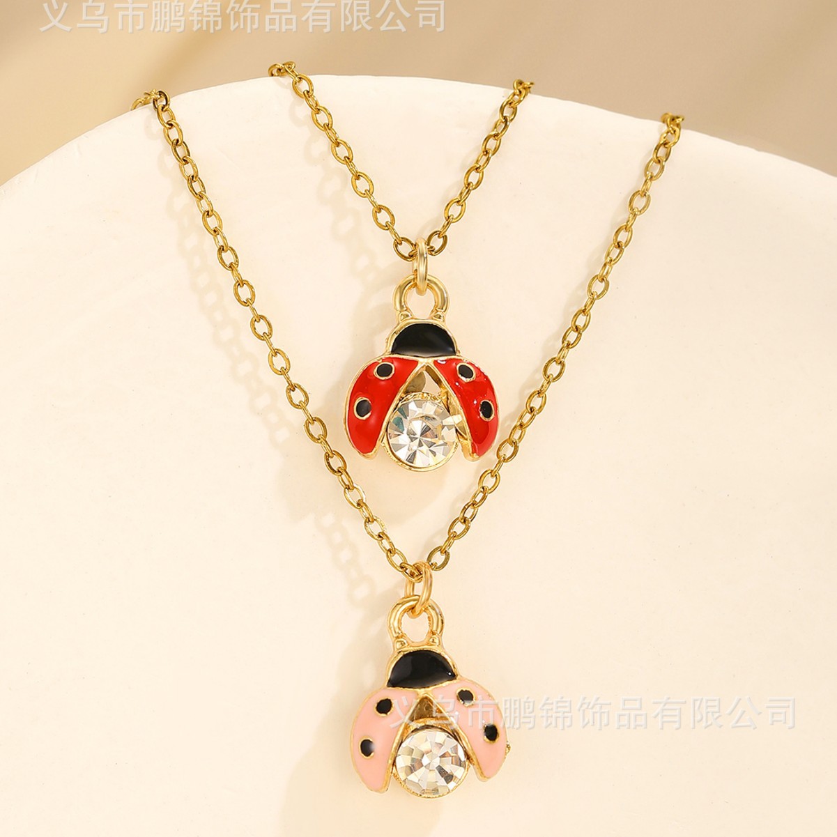 欧美跨境饰品 甲虫吊坠项链女isn轻奢高级感小众首饰配饰锁骨链女细节图