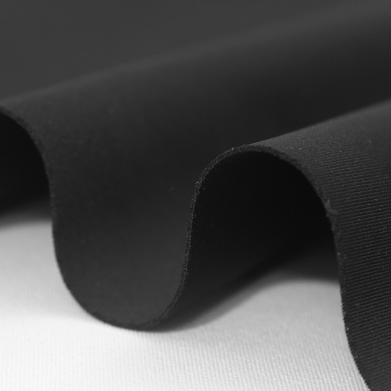 Air layer fabric polyester-ammonia high-elastic health fabric mask fabric 200g, 240g, 280g, 300g black stock
