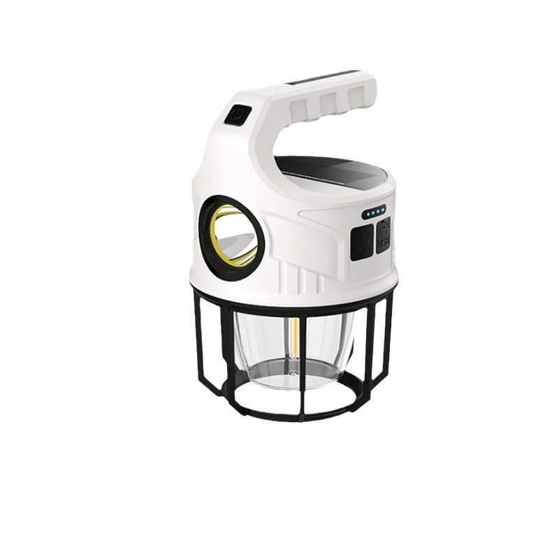 New solar-powered camping lamp, multi-functional atmosphere lamp, high-intensity portable lamp, outdoor charging camping emergency lighting lamp Item Picture