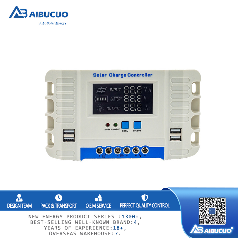 AIBUCUO Jubo MPPT Solar Controller Color Screen Solar Home Charging Protection Controller