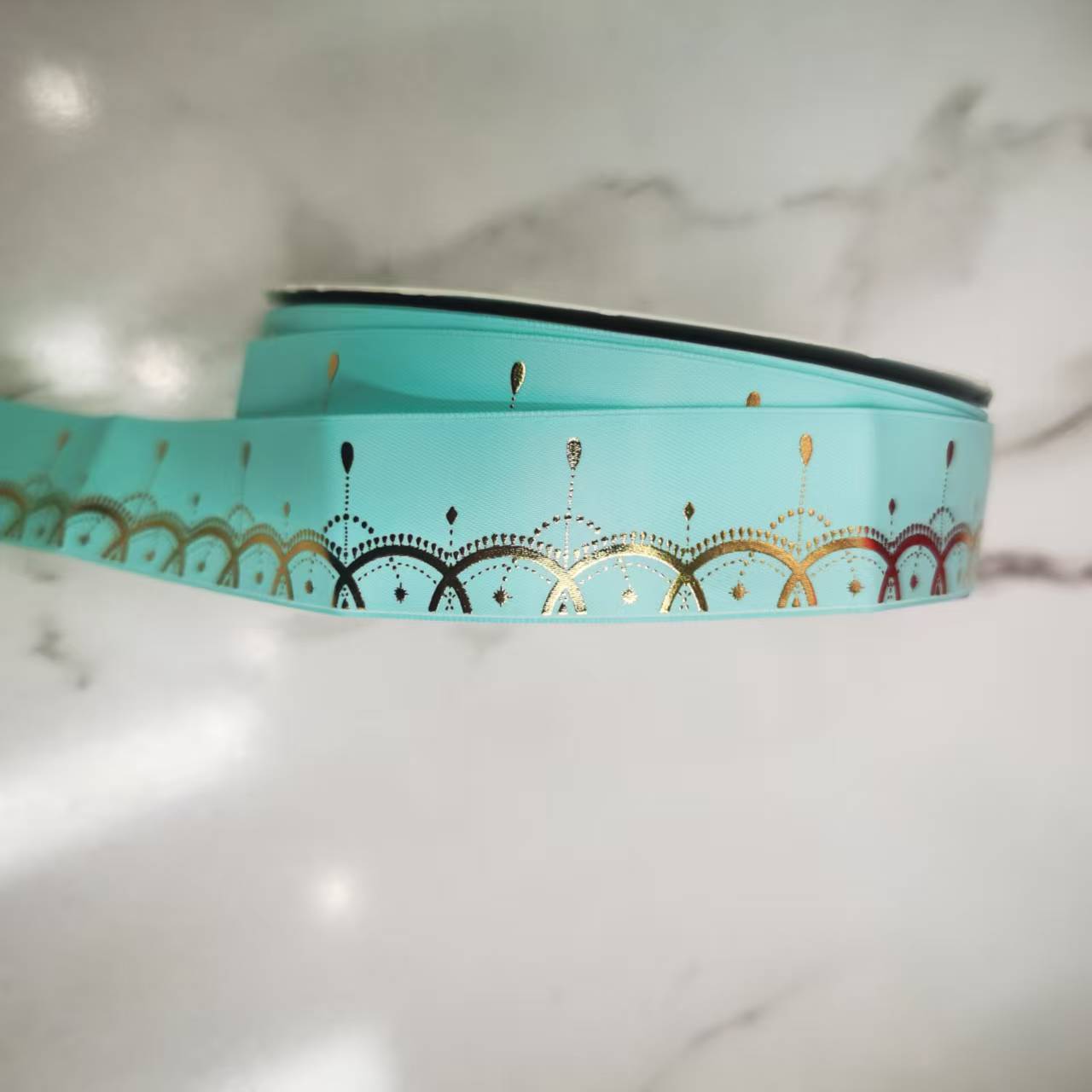 2.5 cm matte tape, gilding, DIY handmade bow, clothing, shoes, hats, accessories, packaging, ribbon, lace accessories details Picture