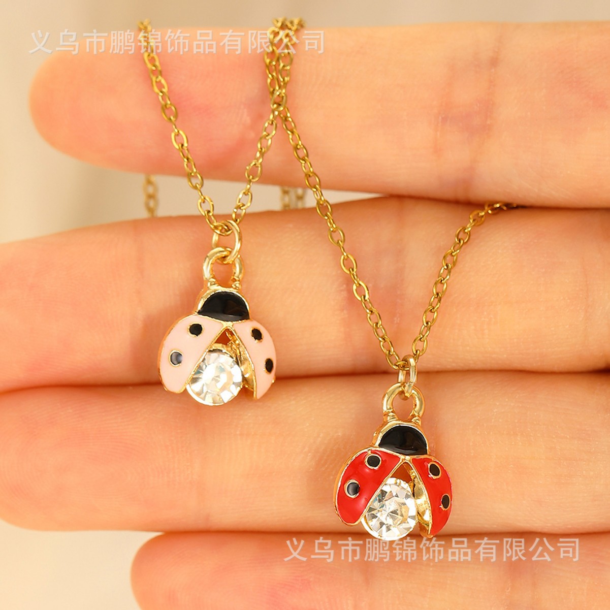 欧美跨境饰品 甲虫吊坠项链女isn轻奢高级感小众首饰配饰锁骨链女