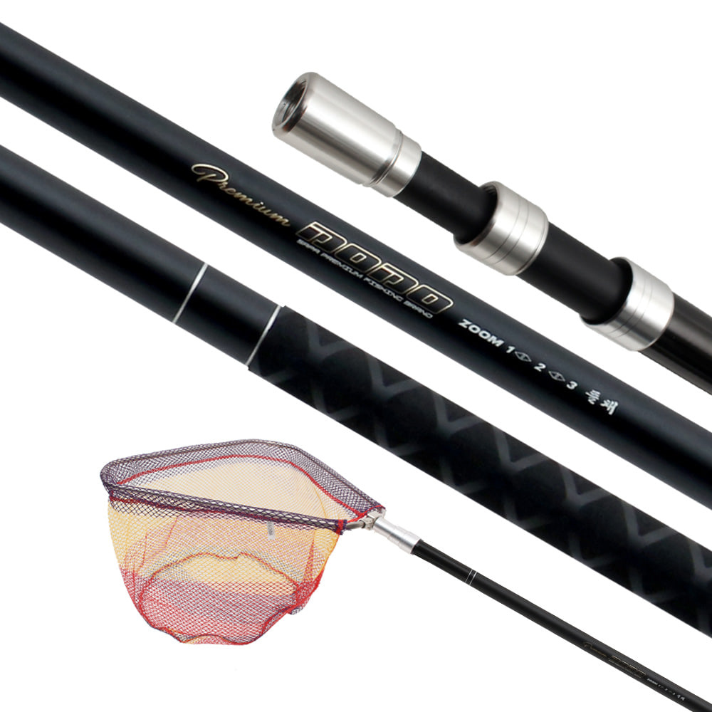 SAPA 3-section adjustable telescopic fishing net (including the net bag) 40cm carbon rod specially designed for freshwater carp fishing