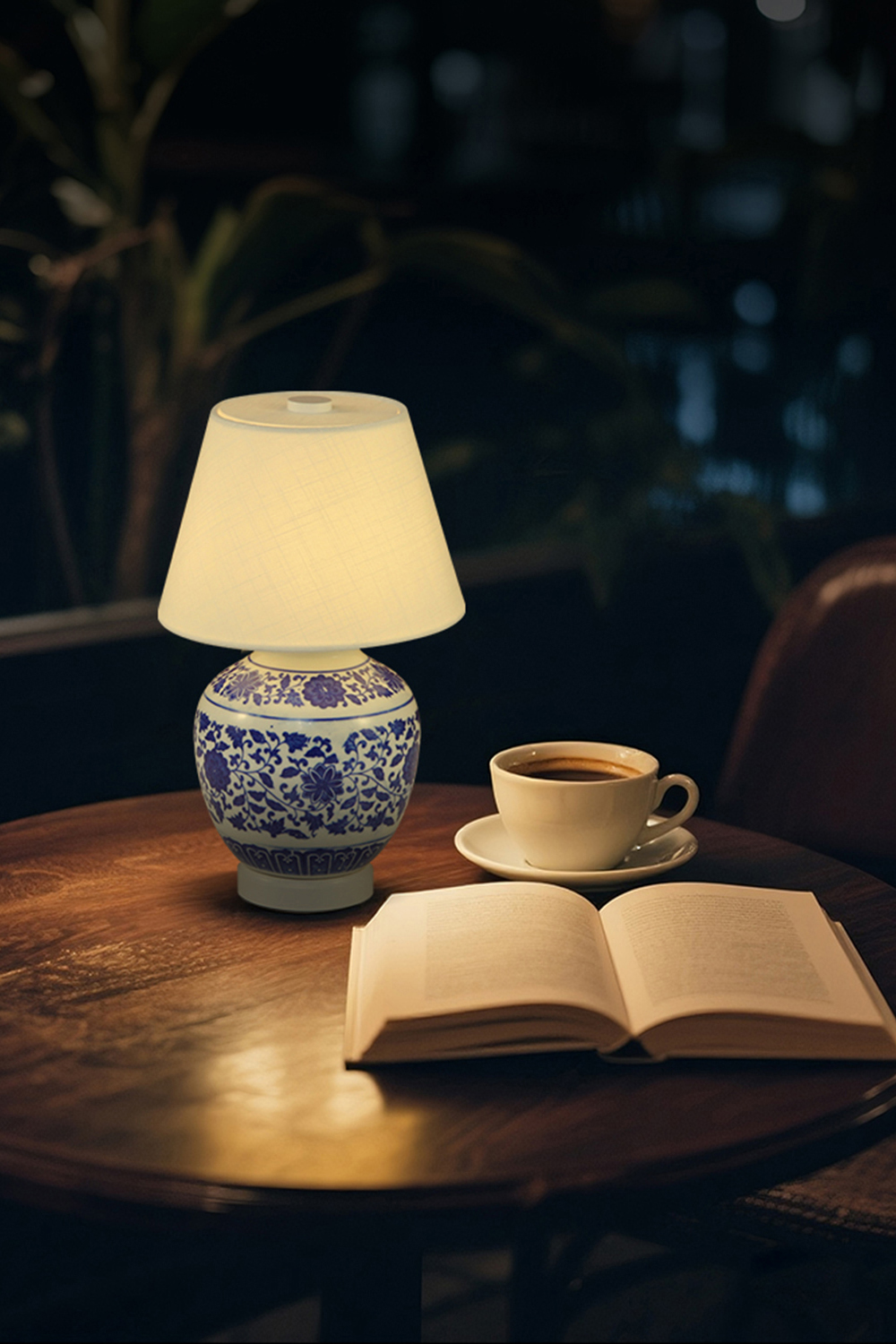 Creative table lamps, home ceramic ambient lights, night lights, decorative lights, ornaments, fabric creative table lamp covers details Picture