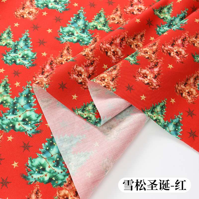 Christmas fabric, Christmas series printed fabric decorative fabric, diy home fabric, Christmas-themed fabric