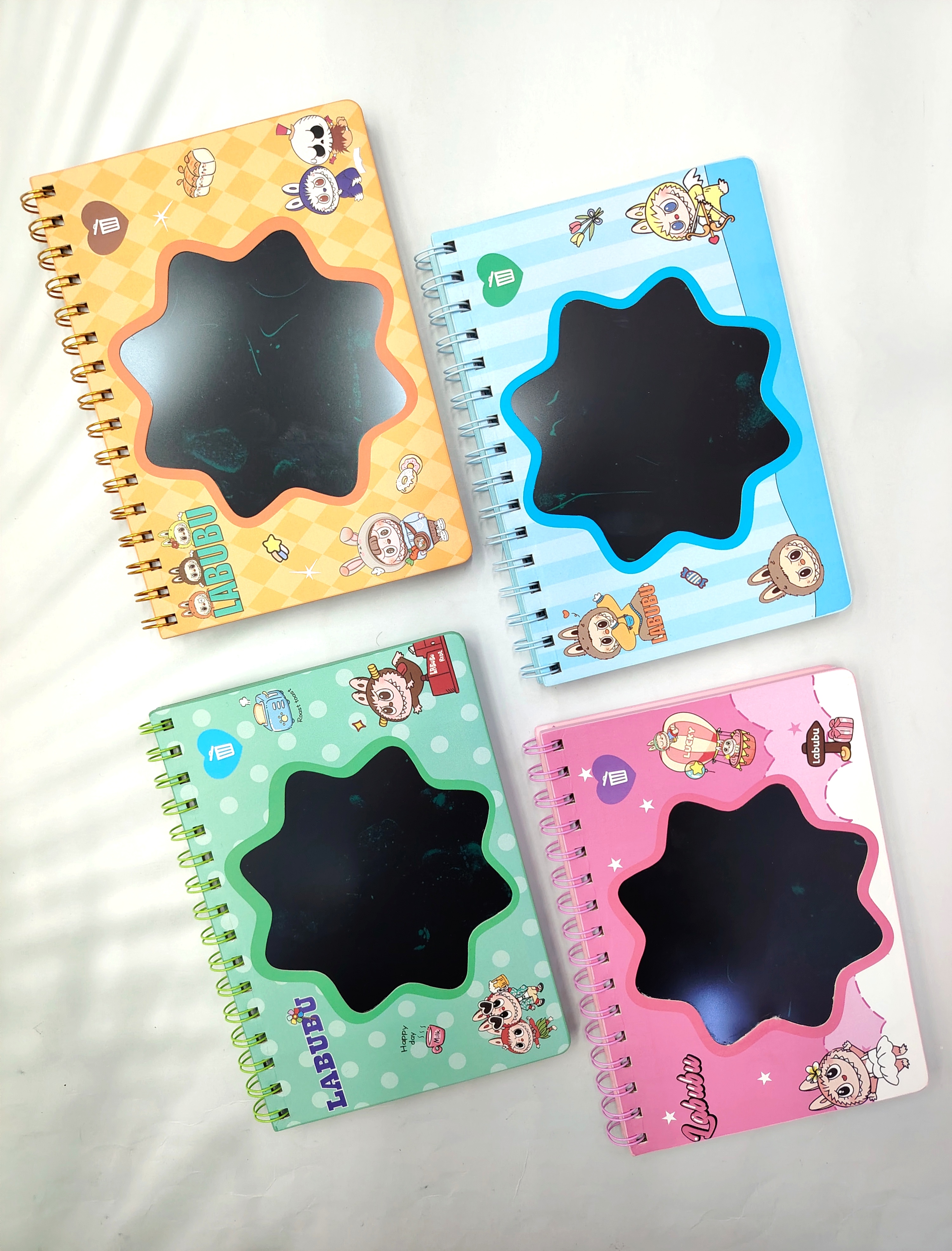 厂家直销点滴文具A5新款热销画写板线圈记事本带笔创意记事本四图一系列混支持来图定制