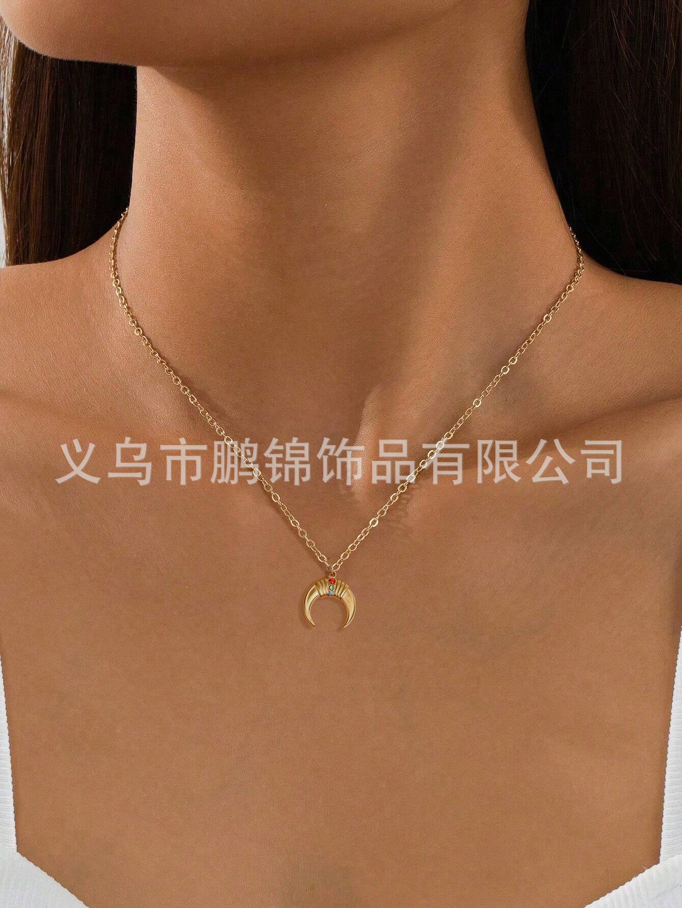 欧美跨境饰品 海洋风海星贝壳吊坠项链女锁骨链首饰轻奢配饰项饰详情8