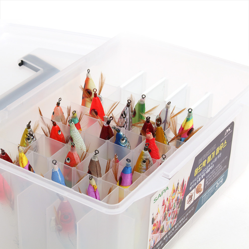 SAPA hard-shell bait boxes are available in optional squid, octopus and cuttlefish bait storage boxes Specification image