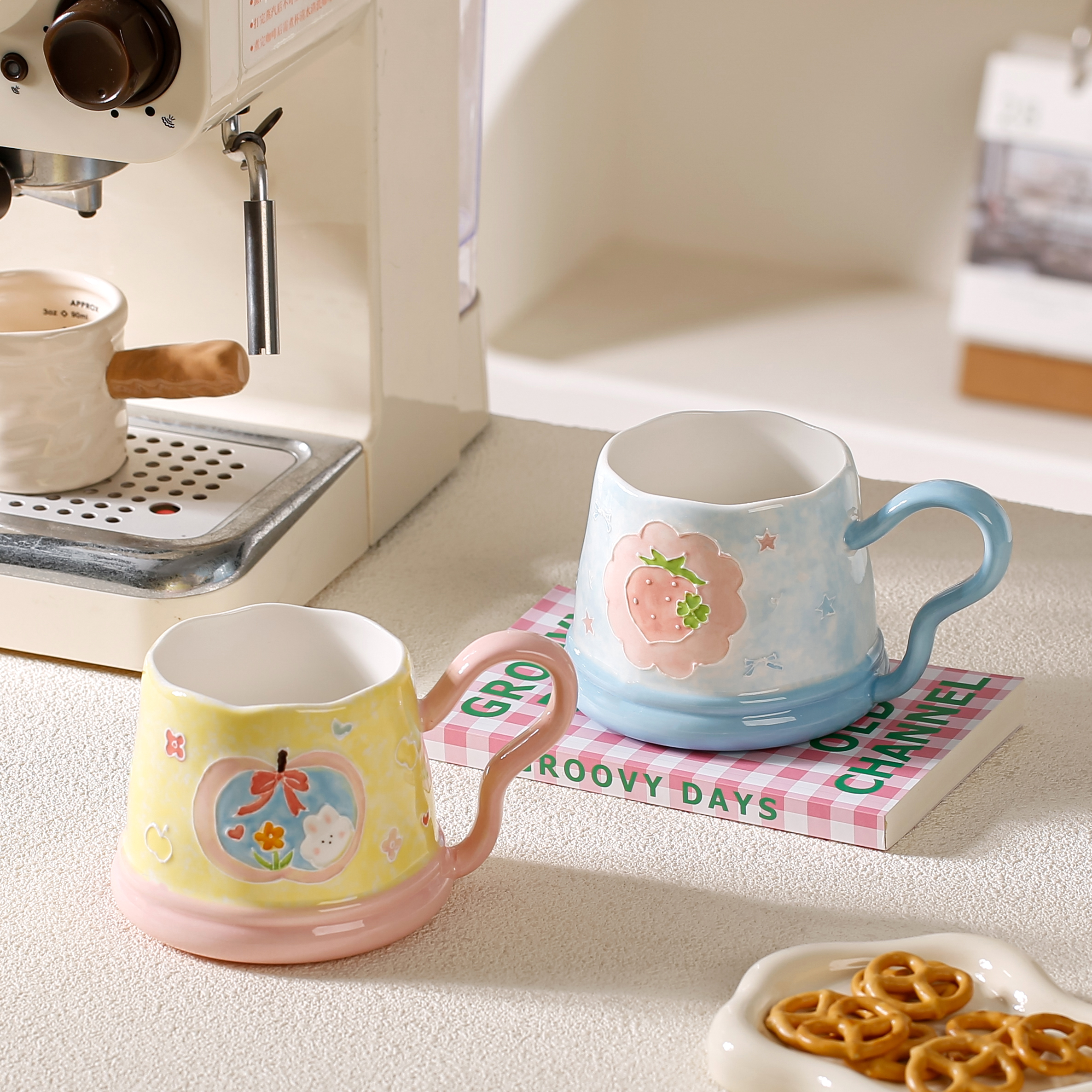 陶瓷摆件/陶瓷/大号陶瓷花盆/陶瓷花/瓷花工艺品细节图