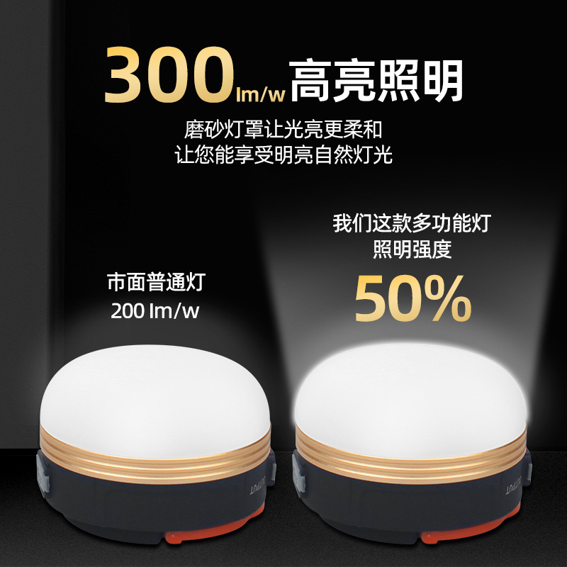 Outdoor camping lamp, multi-functional portable wall-mounted tent lamp, long-lasting camping lamp, magnetic charging emergency lighting lamp pic 2