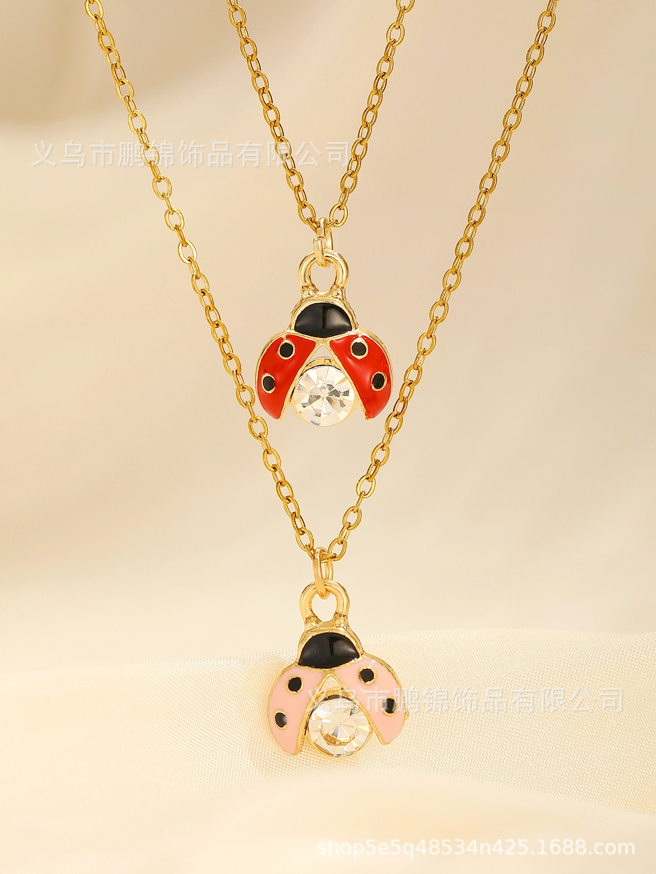 欧美跨境饰品 甲虫吊坠项链女isn轻奢高级感小众首饰配饰锁骨链女详情8