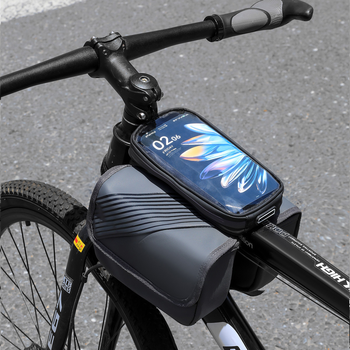 Cycling equipment: bicycle bag, mountain bike, double-sided bag, hard shell, waterproof, large-capacity storage pic 8
