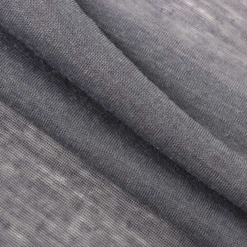 Factory 670 ultra-thin faux cashmere carapan fabric 40S cotton breathable inner casual top tr knitted fabric details Picture