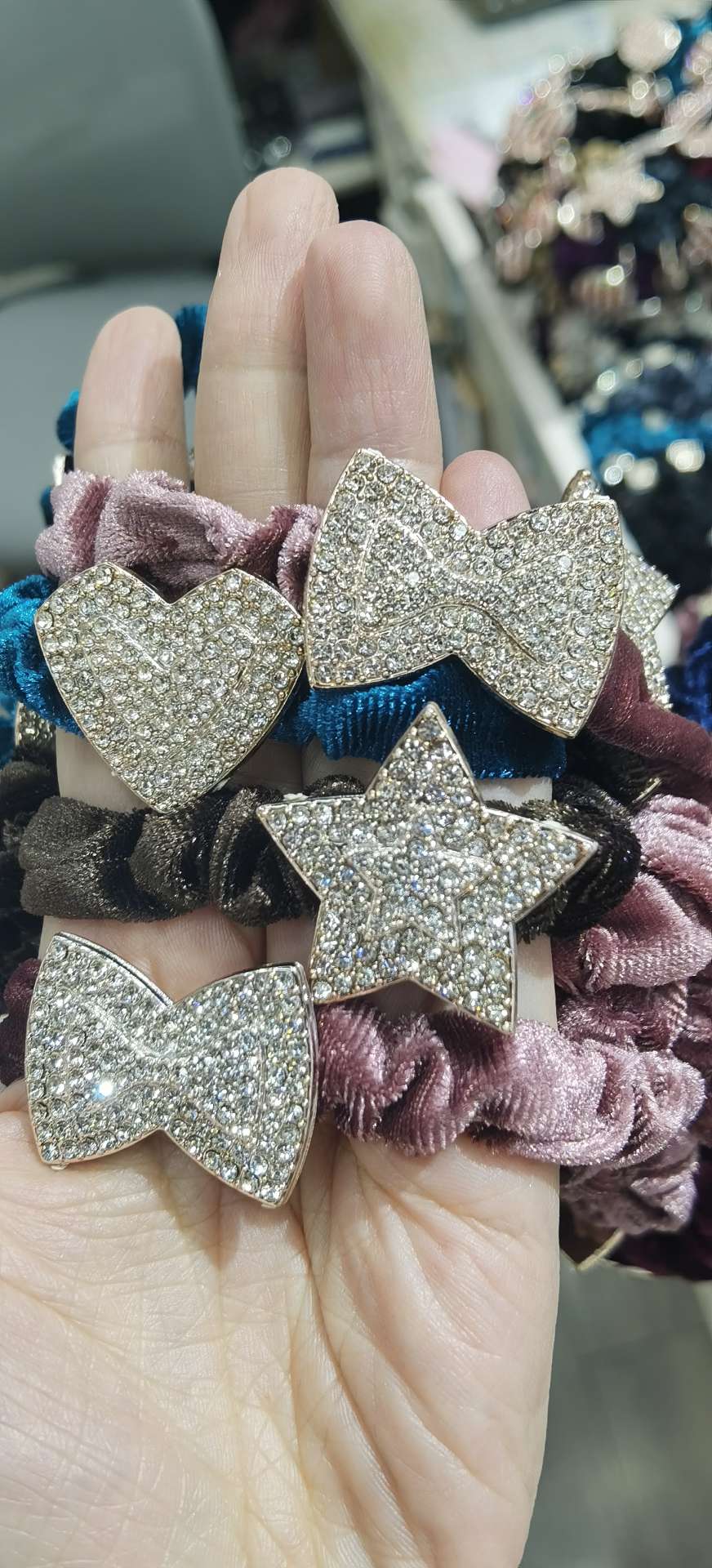 时尚发圈头绳大肠真丝绒发饰品发饰头饰头绳发圈套装女韩版简约饰品发圈头绳大肠发圈