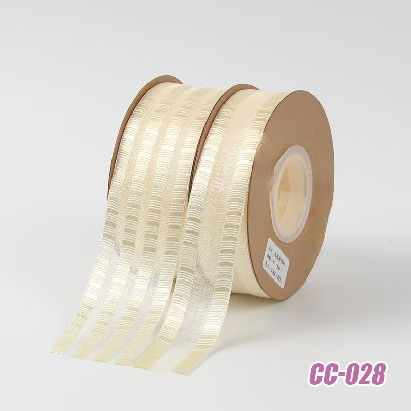 4 cm wide edge strip-shaped yarn clothing, shoes and hats accessories, DIY bow ribbons, 50 yards per roll Specification image
