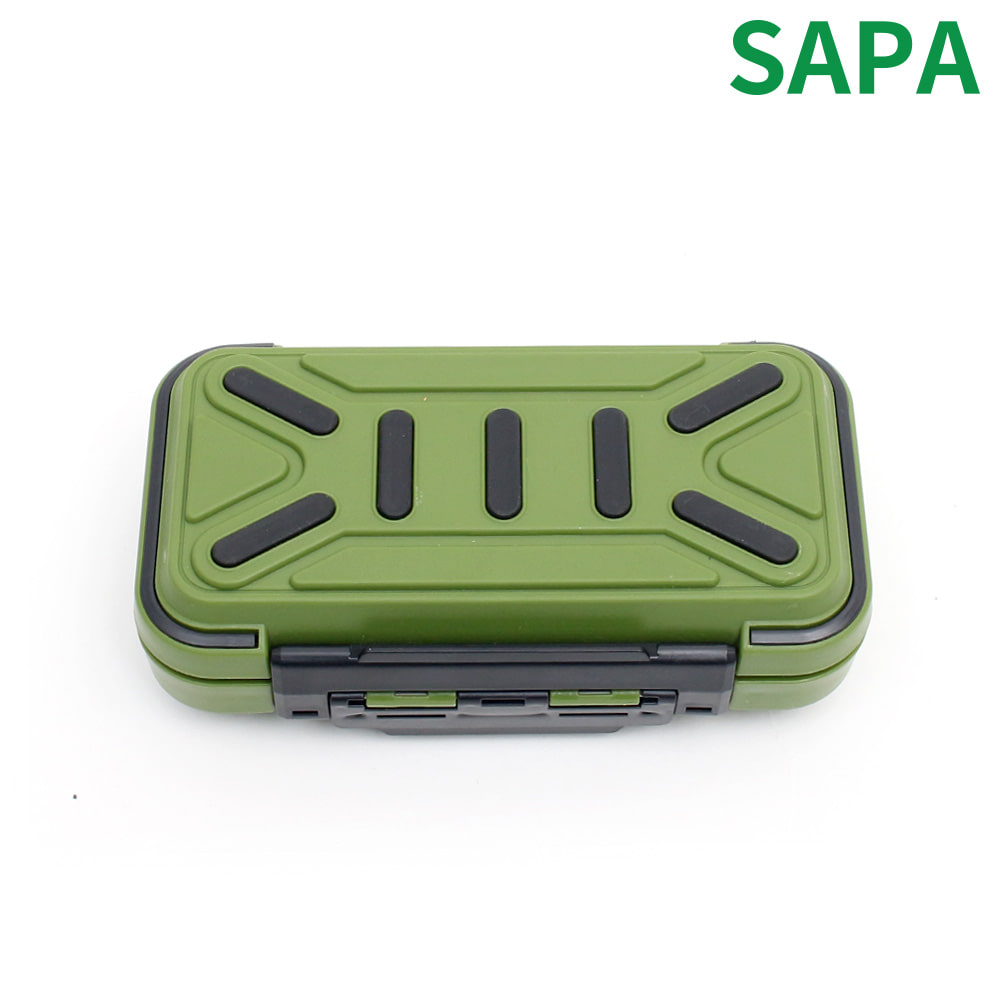 SAPA 24 格3开合门 环保款渔具盒 绿色 中型钓鱼配件收纳盒
