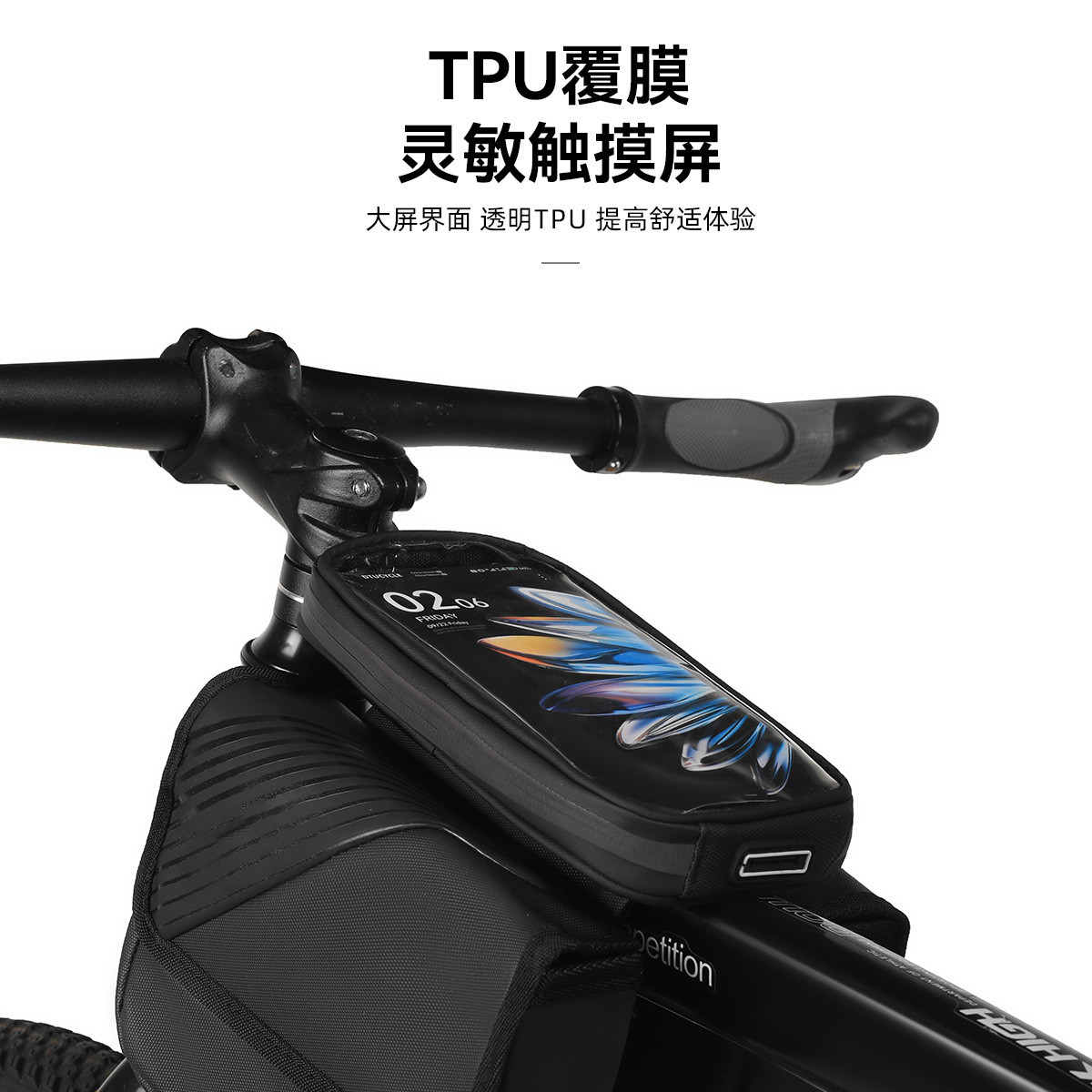 Cycling equipment: bicycle bag, mountain bike, double-sided bag, hard shell, waterproof, large-capacity storage pic 5