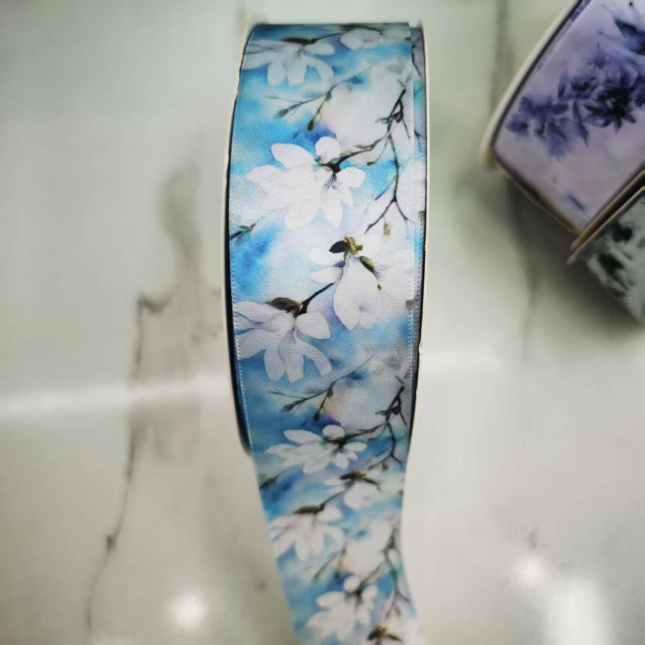 12-point polyester tape printed clothing accessories, DIY bow, gift packaging ribbon