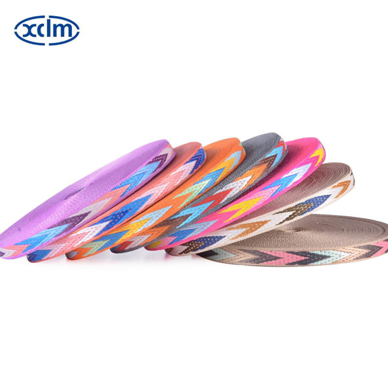 1cm thickened multi-color arrow handmade DIY bracelet, woven clothing decoration, woven strap, handbag edge ribbon pic 2