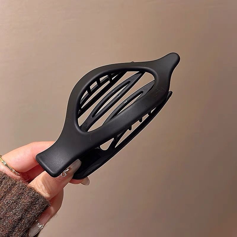 Lazy style ~ 2025 New Oval Grabber with a high-end feel, back of the head duckbeak grabber, updo ponytail one-line grabber 1# detail image 9