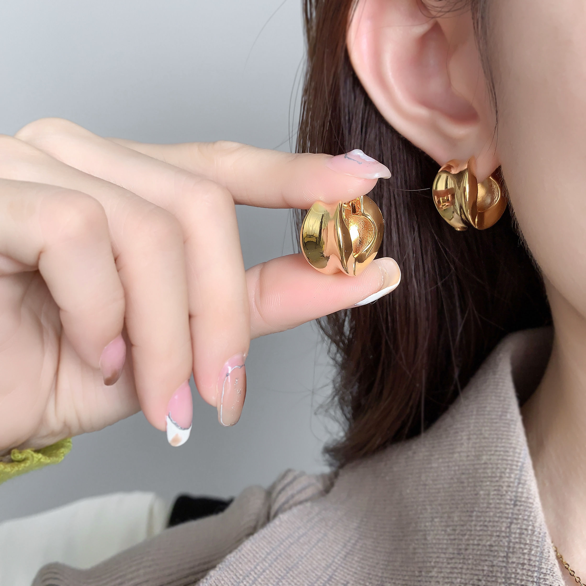 饰品/耳环女长款气质/饰品女长款气质/欧比雅比/耳饰女长款简约细节图