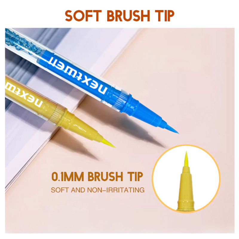 Siguiente bien crossover nuevo producto fluorescente eyeliner líquido lápiz eyeliner líquido muy fino delinear maquillaje de ojos perfecto color eyeliner líquido eyeliner líquido maquillaje de ojos lápiz cejas maquillaje Item Picture