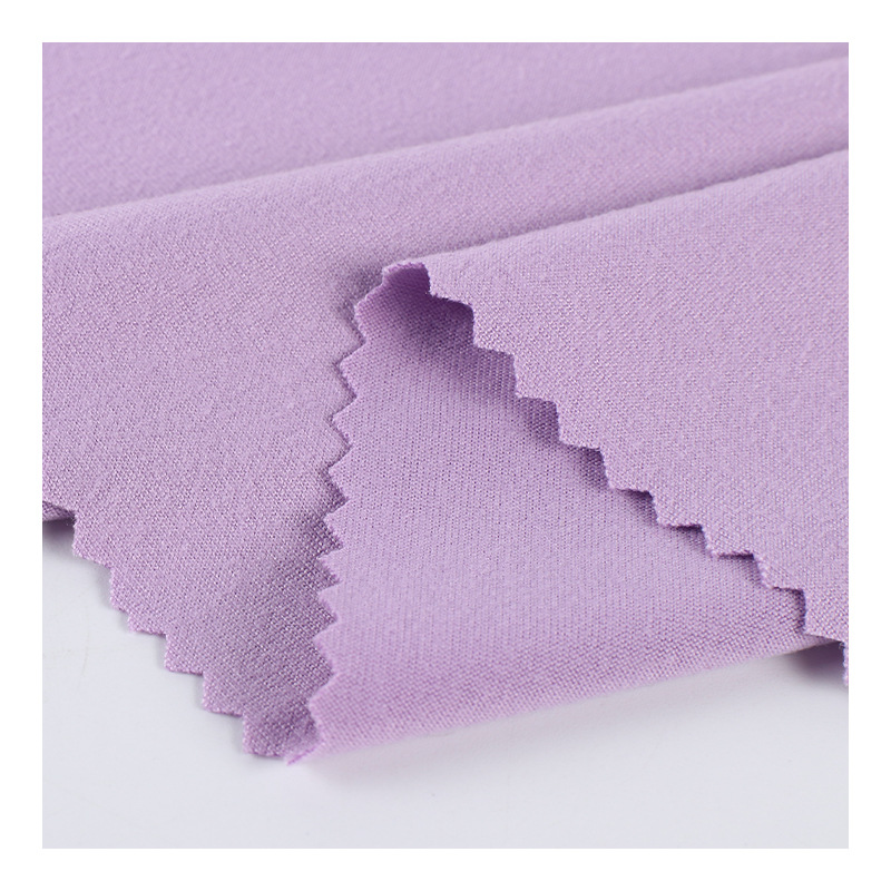 Customized 180g milk silk pull frame knitted fabric T-shirt, yoga wear sportswear fabric polyester ammonia four-sided elastic fabric details Picture