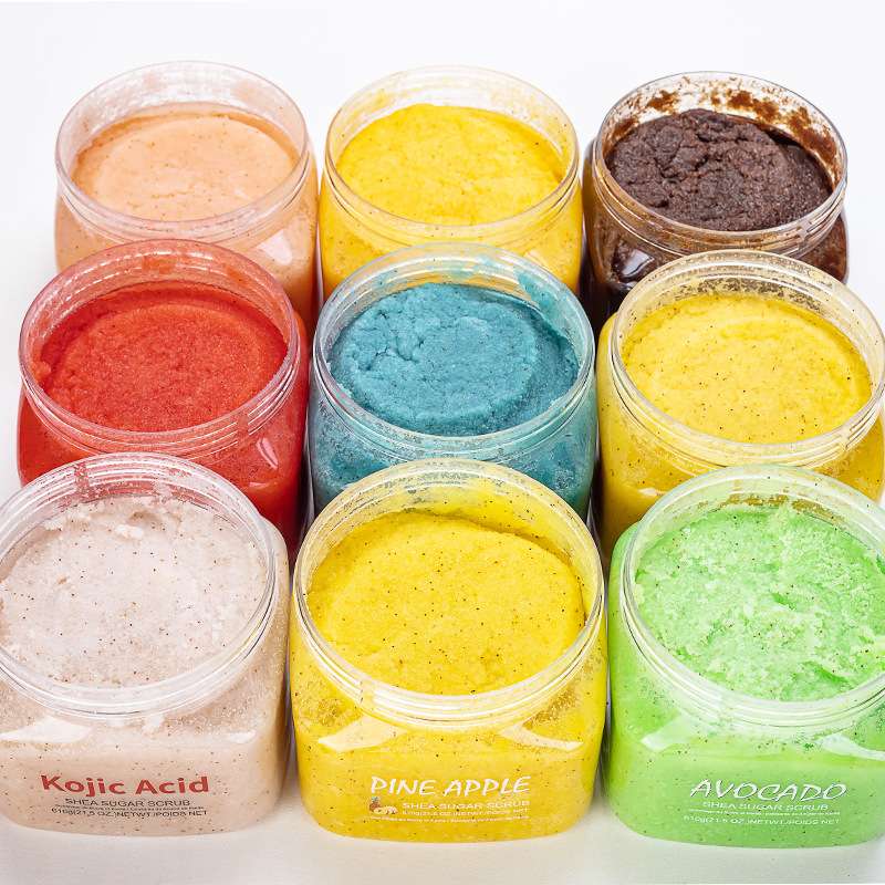 Cross-border sugar and salt body scrub Exfoliating Deep Cleansing Foreign trade coffee Bath salt Scrub 610g detail image 4