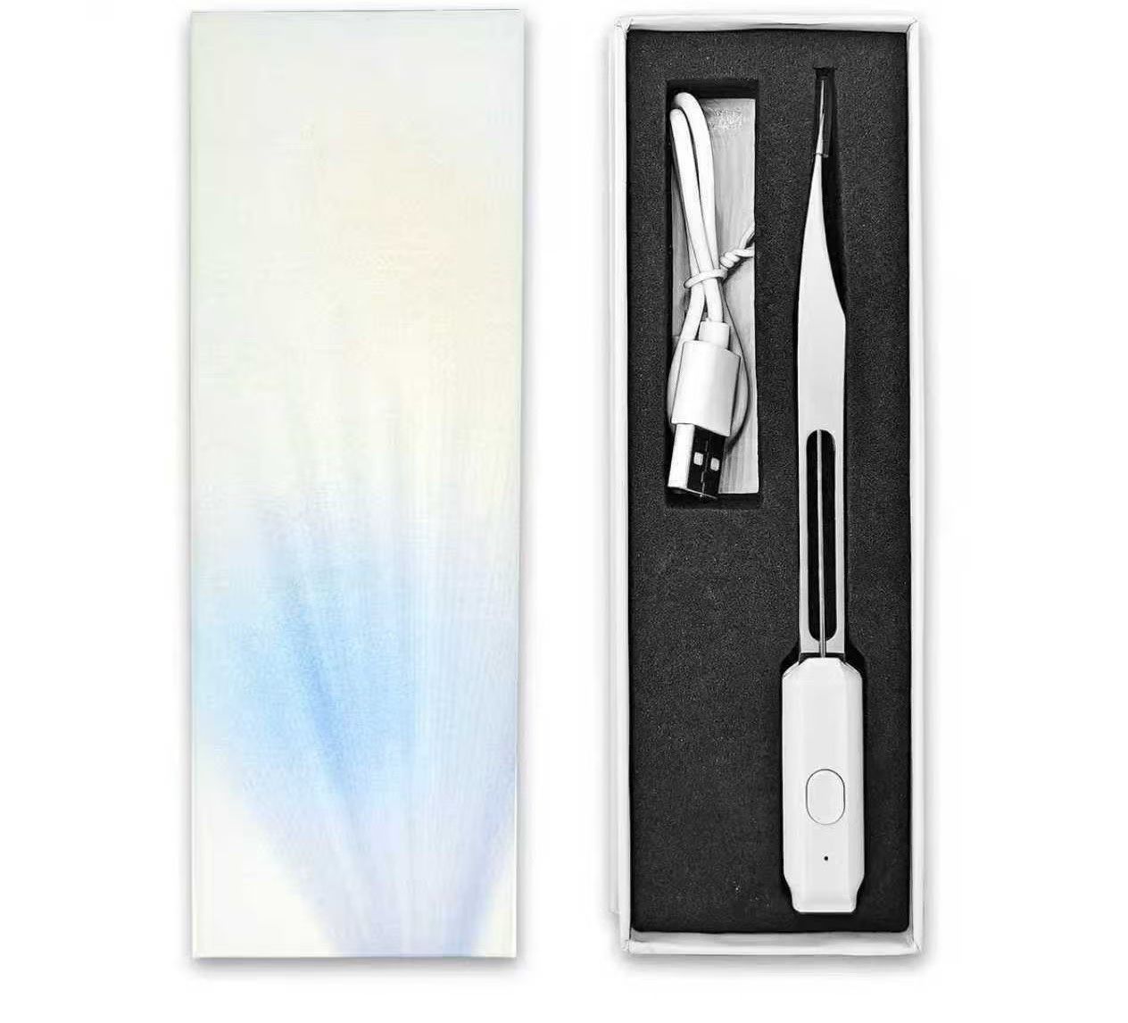 带灯睫毛镊子三档调节