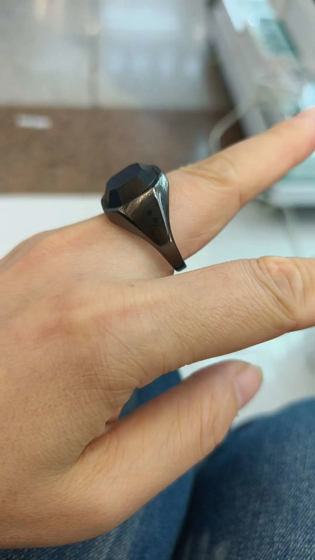 Personalized silver ring, men's ring, vintage brushed jewelry, jewelry, fashionable accessory ring, trendy and versatile detail image 2