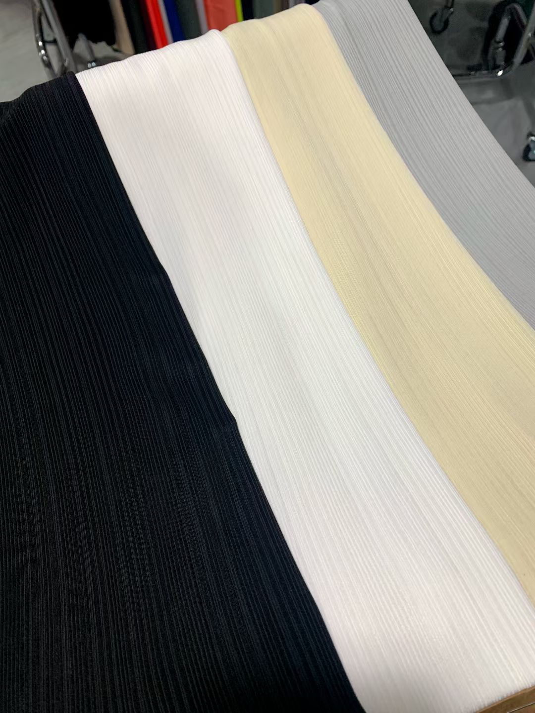 冰丝美人条面料安全裤布料打底裤外穿阔腿裤凉凉裤