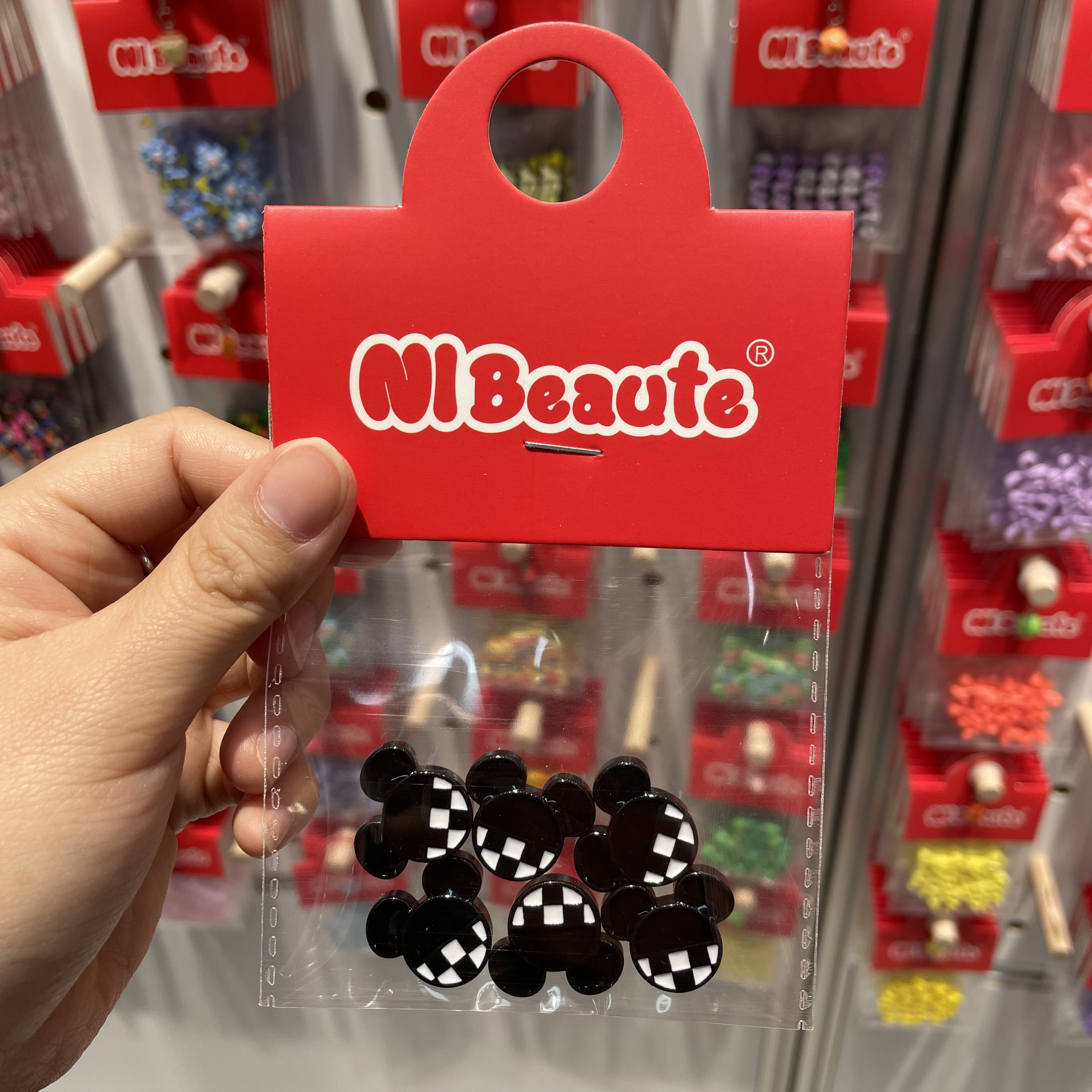 NIBeaute黑白米奇牌～创意潮流玩具DIY套装