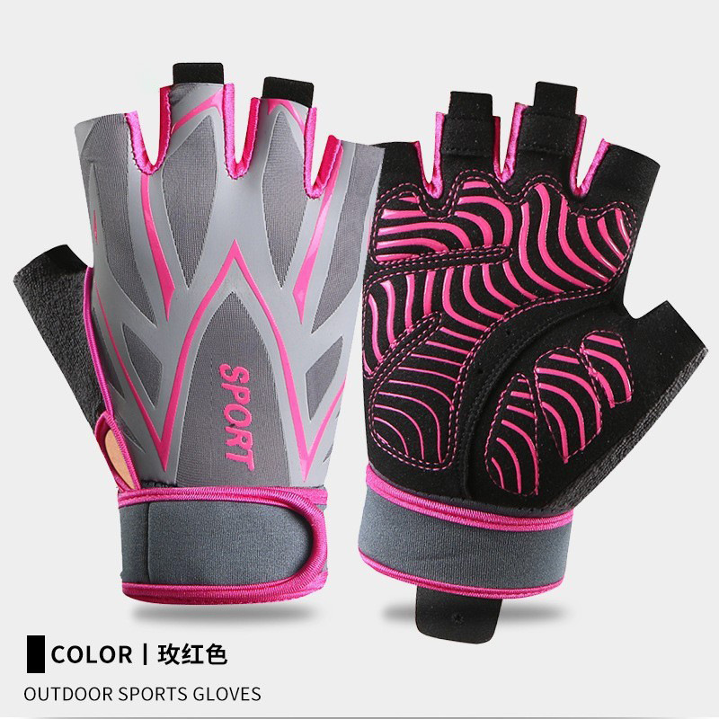 健身手套男女户外运动骑行透气防滑单杠举重训练加长护腕运动半指详情8