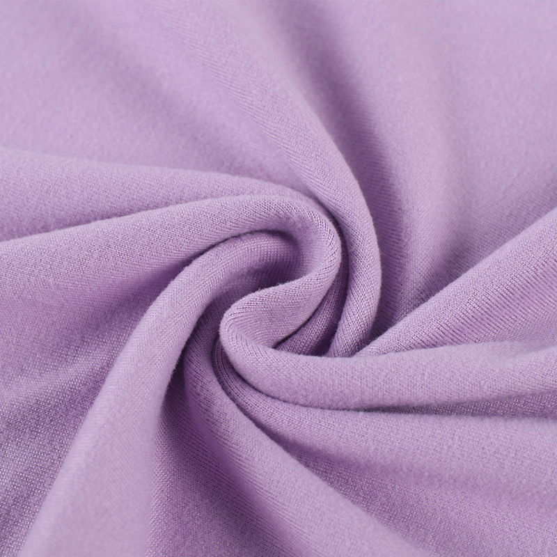 Customized 180g milk silk pull frame knitted fabric T-shirt, yoga wear sportswear fabric polyester ammonia four-sided elastic fabric Specification image