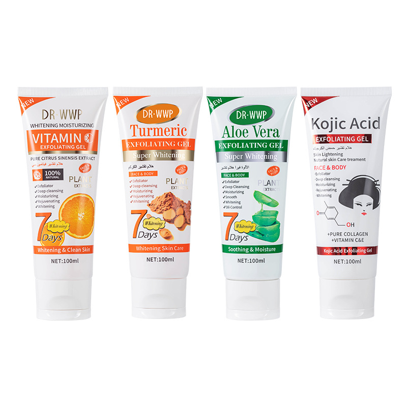 Cross-border aloe Vera Exfoliating Gel for facial exfoliation and brightening, 100g body exfoliating cream for export Item Picture